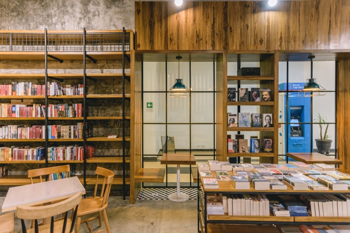 咖啡館書店裝修效果圖